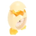 thumbnail image 4 of Cartoon Egg Shell Chicken Alarm Clock Multifunctional Cute Desktop Alarm Clock for Student Gift Bedroom Bedside Decoration Yellow, 4 of 10