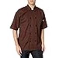 thumbnail image 3 of Uncommon Threads 0415-0203 Medium Short Sleeve Chef Coat in Brown, 3 of 4
