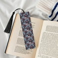 thumbnail image 4 of Kdxio Flowers ad Butterflies Print Metal Tassel Bookmarks,Perfect Gift for Art Lovers and Bookworms Metal Bookmarks for Women, 4 of 8