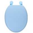 thumbnail image 1 of BRIGHTFUFU Tapa de asiento de inodoro Asiento de inodoro de espuma suave Asiento de inodoro engrosado Asiento de inodoro cómodo Asiento de inodoro fácil de instalar para uso en el baño, 1 of 7