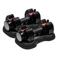 thumbnail image 1 of Set 2 Mancuernas Pesas Ajustables Automaticas 5 A 25lb Gym, 1 of 5