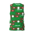 thumbnail image 2 of Rocae Cute Santa for Men's Basketball Jersey Lightweight and Breathable Athletic Tank Top,Quick-Drying Sports Jersey Large, 2 of 9