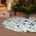 thumbnail image 6 of Sikiie Modern Industry 30-48 inches {designName} Print Christmas Tree Skirt Snowman Xmas Tree Skirt with Edge Christmas Decorations for Holiday Party48", 6 of 7
