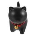 thumbnail image 3 of Precioso adorno de cerámica de escritorio con forma de gato de dibujos animados, adorno decorativo para té o mascota., 3 of 8