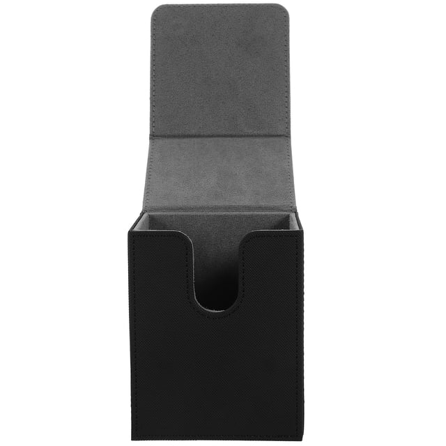 DEEPCRAFF Grey PU Material Storage Case for Deck Cards Practical Organizer for Game Accessories