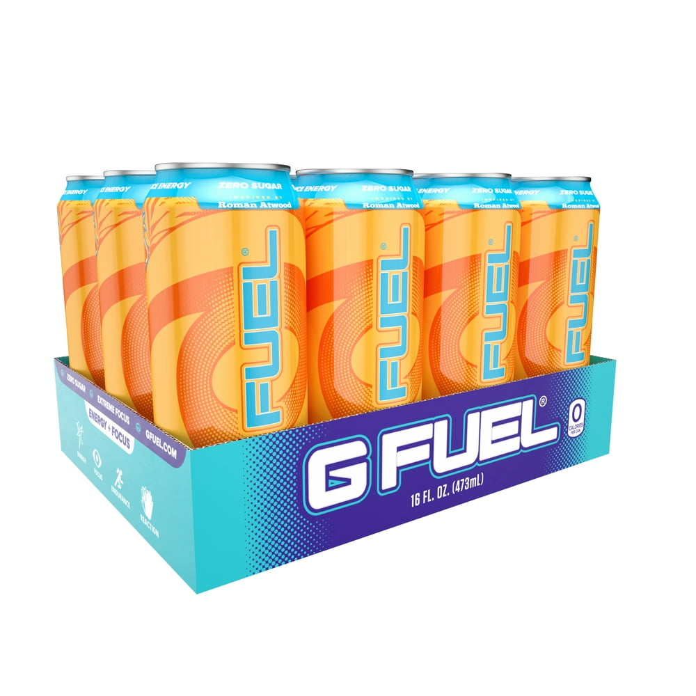 G FUEL Bahama Mama Sugar Free Energy & Endurance Drink, 16 fl oz, 12