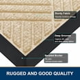 thumbnail image 4 of Buganda Door Mat Outside, Non Slip Rubber Doormat, Low Profile Dirt Trapper Welcome Mat, Heavy Duty Entrance Mat, 29.5"x17", Beige, 4 of 7