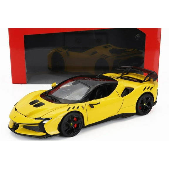 Bburago 2024 Ferrari SF90XX Stradale Yellow 1:18
