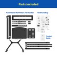 onn. Rolling Floor TV Stand, 32"70"