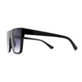 thumbnail image 4 of Inset Lens Square Flat Top Plastic High Temple Sunglasses Black Smoke, 4 of 4