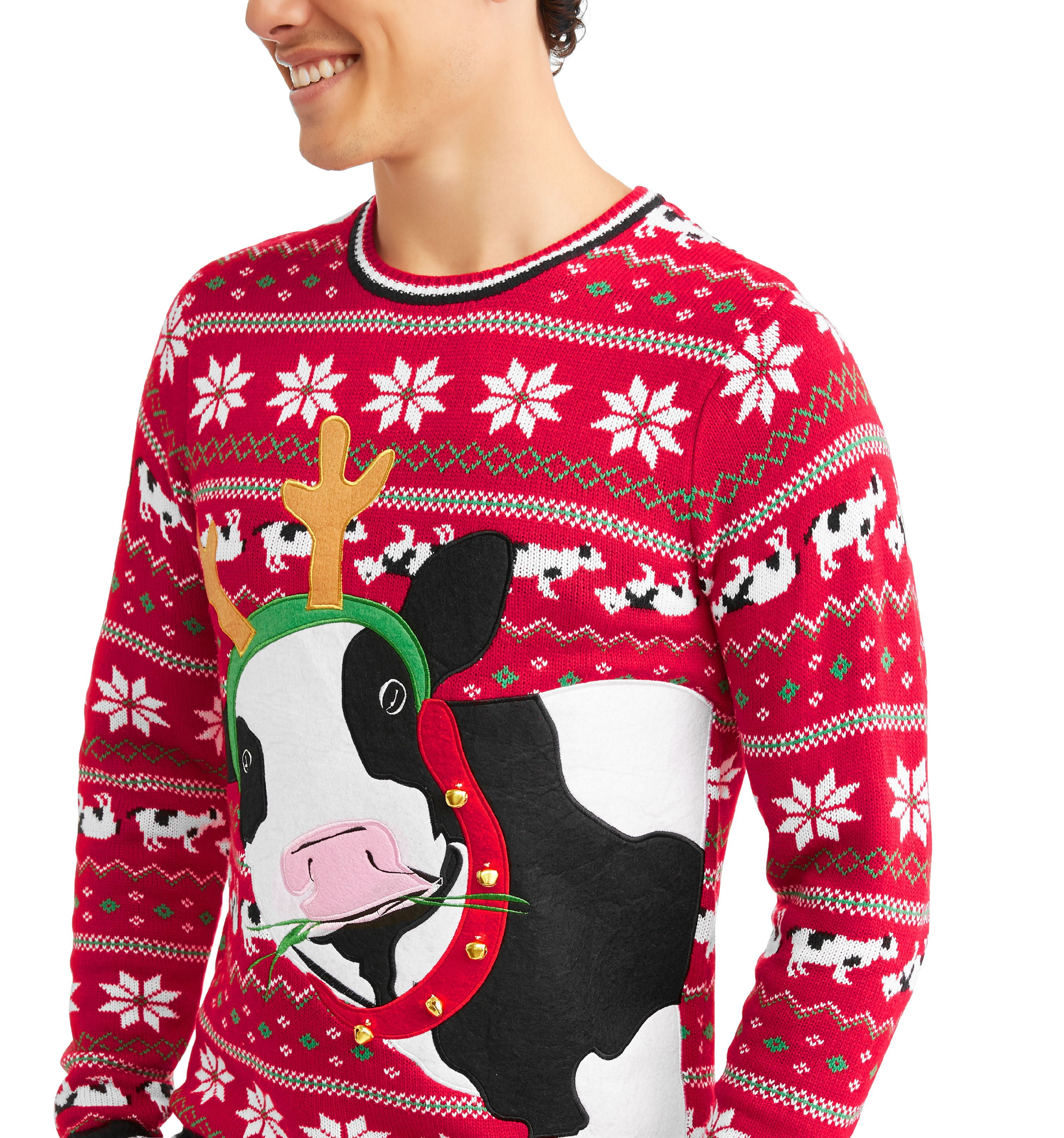 walmart cow christmas sweater