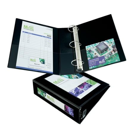 Avery Heavy-Duty Framed View 3-Ring Binder, 3" EZD Rings, Black