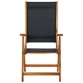 thumbnail image 4 of vidaXL Folding Patio Chairs 6 pcs Solid Wood Acacia and Textilene, 4 of 4