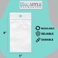 thumbnail image 2 of 4 Mil Reclosable Hang Hole Zipper Bag with Resealable Top Seal - 5 x 8 & (100 Bags), 2 of 7