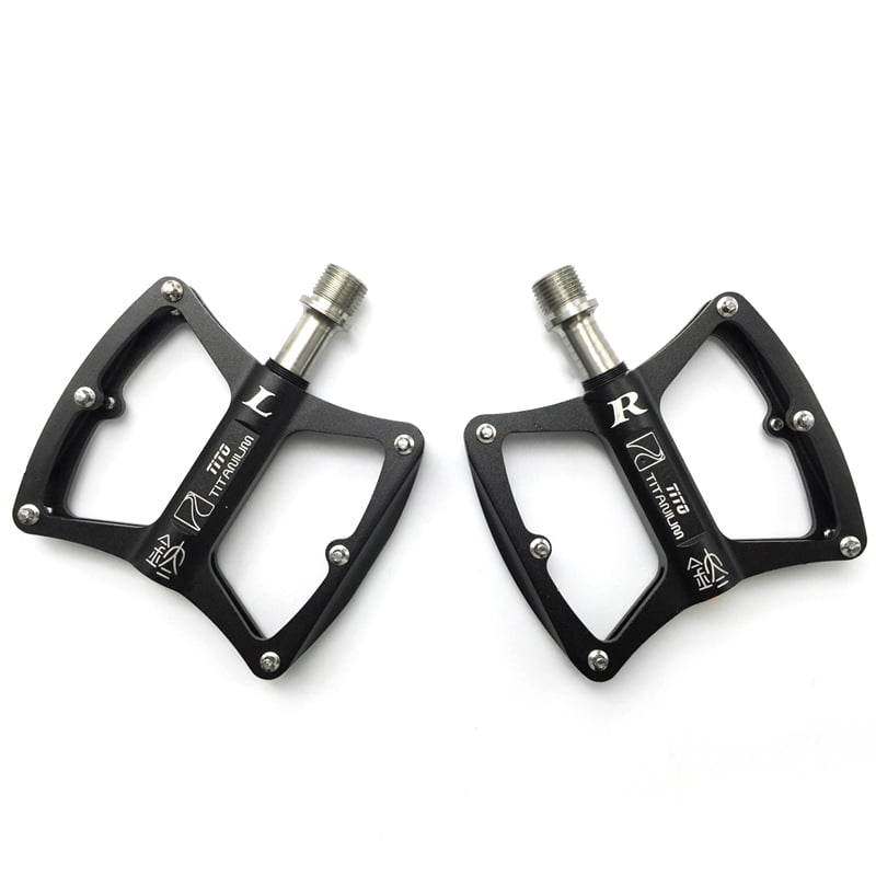 TITO  MTB Road Bike Pedals Titanium Alloy Cycling Bicycle Pedal DU Bearings