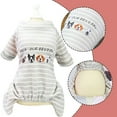 thumbnail image 3 of Pijamas para perros pequeños, niños, niñas, cachorros, ropa para perros de 4 patas, mono cálido de invierno, ropa para perros de compañía, hombres y mujeres (gris) L, 3 of 7