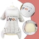 thumbnail image 3 of Pijamas para perros pequeños, niños y niñas, ropa para cachorros de 4 patas, mono cálido de invierno para perros, machos y hembras (gris) L, 3 of 7