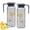 02#Gray, variant on Bxaolu 1.1 Liters/37 oz Small Plastic Pitcher with Lid and Handle for Fridge, Iced Tea and Coffee Storage Container, Resistant to Hot and Cold Drinks, Clear