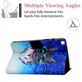 thumbnail image 2 of Allytech Folio Case Cover for Samsung Galaxy Tab A7 10.4" 2020 Released Model SM-T500 T505 T507, Slim Fit Shockproof Multi Angle Viewings Kickstand Feature Protective Cover, Cat, 2 of 5