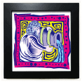 thumbnail image 1 of Constellation Aquarius Mexicon Culture Engraving Black Square Frame Picture Wall Tabletop, 1 of 3