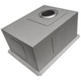 thumbnail image 4 of Ruvati USA RVH7116 16 x 18 in. Undermount Bar Prep 16 Gauge Rounded Corners Stainless Steel Single Bowl Kitchen Sink, 4 of 7