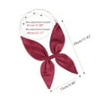 thumbnail image 3 of Pajarita Ajustable Color Sólido Pre-Atado Nudo De Proa Decoración De Traje De Marinero Para Mujer Rojo Vino Talla única, 3 of 5