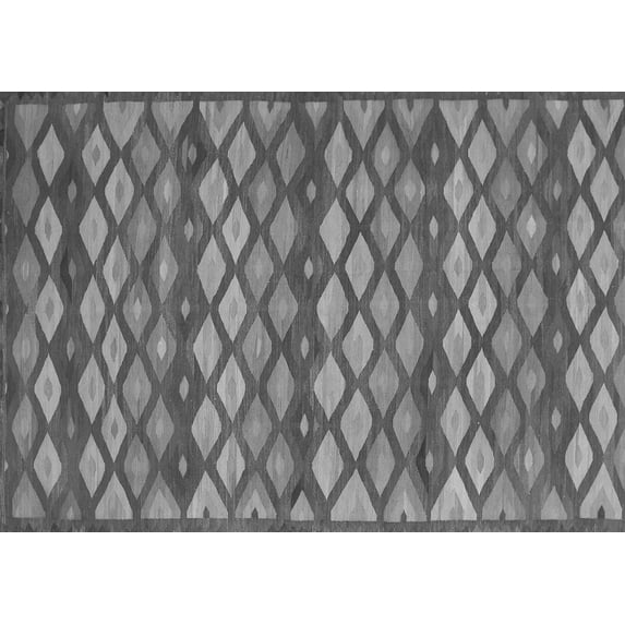 Ahgly Company Indoor Rectangle Oriental Gray Traditional Area Rugs, 6' x 9'