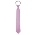 thumbnail image 3 of Jacob Alexander Men's Woven Subtle Mini Squares Pre-Tied Zipper Neck Tie - Lavender, 3 of 7