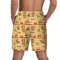 thumbnail image 2 of Lsque Mens Swim Trunks Wild West Colorful Pattern - Bathing Suit Compression Liner - Beach Swim Shorts Swimwear - (S-3XL) - Stretch Quick Dry -X-Large, 2 of 9
