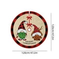 thumbnail image 3 of FeiFu Christmas Tree Skirt Creatives Exquisite Printed Tree Base Decor Tree Skirt Christmas Decorative Skirts Soft Fabric for Covering Tree Base and Holiday Decor, 3 of 6