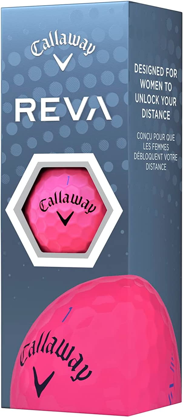 Callaway REVA Golf Balls, Pink, 1.42 lb, 12 Pieces