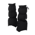 thumbnail image 1 of Ruiboury Jambières d'Hiver Rembourrées pour Femmes Portables pour Escalade Randonnée de Rue Noir Noir 48 cm, 1 of 6