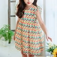 thumbnail image 5 of Fesfesfes Toddler Kids Baby Girls Summer Dress Fashion Cute Sleeveless Knee Length Dress Cartoon Print Ruffle Dress Clearance, 5 of 9