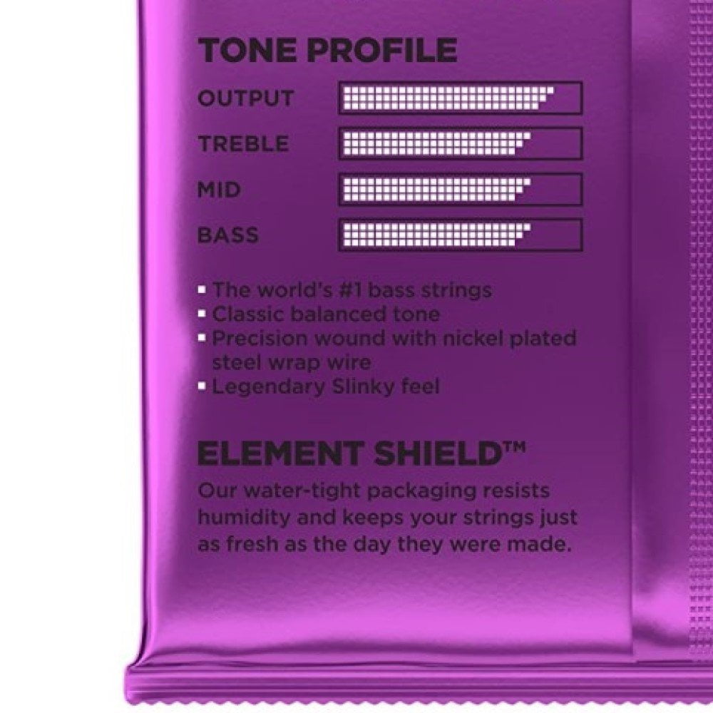 Ernie Ball Bass Guitar Strings Power Slinky Nickel Wound 55-110 2831 2 Pack
