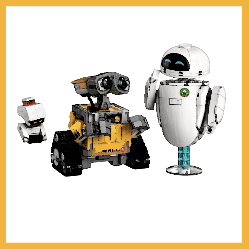 Display Case for LEGO® 43279 Disney WALL-E and EVE (Clear case)