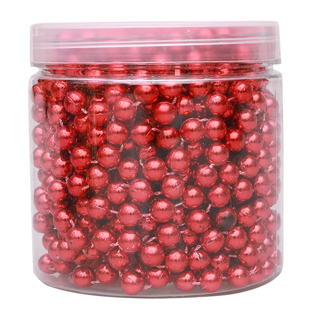 Adornos de cadena de bolas de Navidad para árbol de Navidad Juego de bolas colgantes inastillables Eccomum Rojo