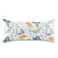 thumbnail image 3 of Satin Pillow Case Cute Mermaids and Friends Standard Silk Pillow Cover for Hair and Skin Envelope Closure 20"x26", 3 of 9