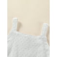 thumbnail image 4 of TSEXIEFOOFU Kid Girl Long Pants Outfits, Sleeveless Ruffles Hem White Tank Tops + Elastic Waist Flare Pants Set, 4 of 9