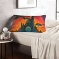 thumbnail image 6 of Daiia Abstract Tree Castle Bedding Waterproof Pillow Protector Zippered Queen – Bed Bug Proof Pillow Encasement-16"x24", 6 of 6