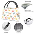 thumbnail image 4 of Balery Colorful Crabs Bolsa de Aislamiento Portátil – Bolsa de Almuerzo con Forro de Aluminio Mejorado, Funda Impermeable y Fácil de Limpiar para Picnic y Caja de Almuerzo, 4 of 6