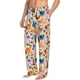 thumbnail image 2 of Easygdp Cute Chickens Men's Pajama Pant, Sleep Elastic Waistband Lounge Pants - Large, 2 of 9