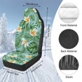 thumbnail image 7 of Uorisanigo Car Seat Covers, Tropical Plumeria Leaf High Back Bucket Seat Covers 2 Front Seats, Soft Fuzzy Fur Full Wrapping Edge Seats Cover Fit for Most Cars SUV Sedans Tracks Hatchbacks, 7 of 7