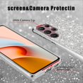 thumbnail image 5 of Compatible with Samsung Galaxy S23 Ultra Case, Glitter Sparkly Samsung S23 Ultra Phone Case with Slim Silicone Shockproof Protective Bumper Cover for Cute Girls Women (Silver), 5 of 14
