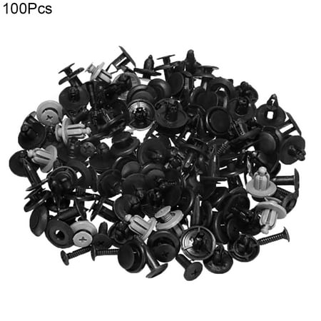 

AOKID Fastener Clips 100Pcs Auto Car Trunk Screw Rivets Set Bumper Fender Plastic Fastener Clips