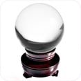 thumbnail image 5 of Amlong Crystal Meditation Divnation Sphere Feng Shui Crystal Ball, Lensball, Decorative Ball with Wooden Stand and Gift Box, Clear, 4.2 inch (110mm) Diameter, 5 of 6