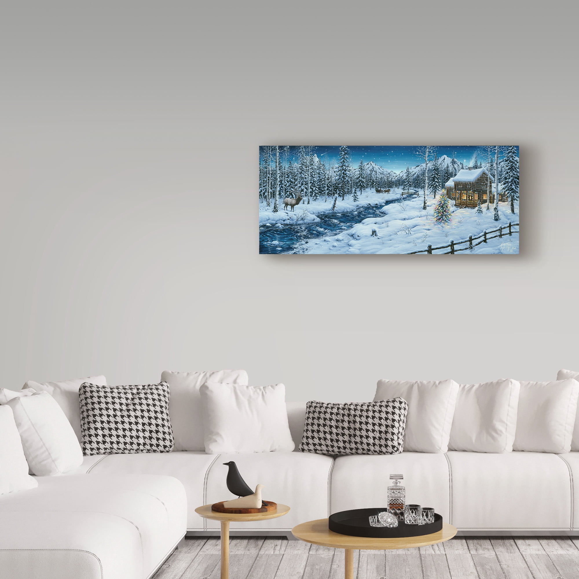Trademark Fine Art 'Mountain Holiday' Canvas Art by Jeff Tift
