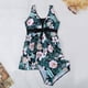 thumbnail image 2 of Gibobby Conjunto de Bikini para Mujer Nuevo traje de baño de comercio exterior europeo y americano con cuello en V estampado falda Sexy para mujer traje (Negro,M), 2 of 5