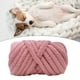 thumbnail image 4 of Hilo de lana grueso mayimx para tejer a mano ligero voluminoso rosa, 4 of 9