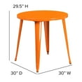 thumbnail image 2 of 30'' Round Black Metal Indoor-Outdoor Table, 2 of 3
