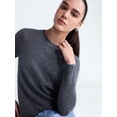 thumbnail image 4 of Free Assembly Women's and Women's Plus Cashmere Sweater with Long Sleeves, Sizes XS-4X, 4 of 5
